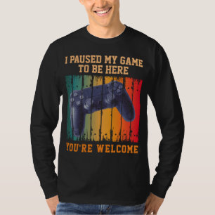 CAMISETA PAUSÉ MI JUEGO PARA ESTAR AQUÍ DE NADA