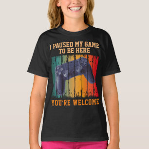 CAMISETA PAUSÉ MI JUEGO PARA ESTAR AQUÍ DE NADA