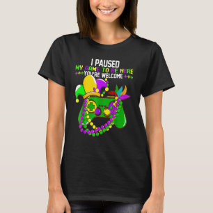 Camiseta Pausé mi juego para estar aquí, de nada divertido
