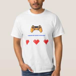 Camiseta "Pausé Mi Juego Para Estar Aquí" Retro Pixel Gamer