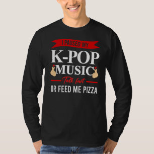 Camiseta Pausede mi K Pop Music Bubble Tea