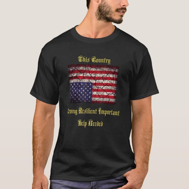 Camiseta Pavemen Patricio por la angustia de la bandera est (Anverso)