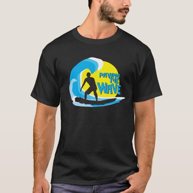 Camiseta Pavimentación de la persona que practica surf (Anverso)