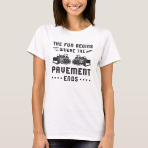 Camiseta Pavimento de bulldozer para trabajadores de constr