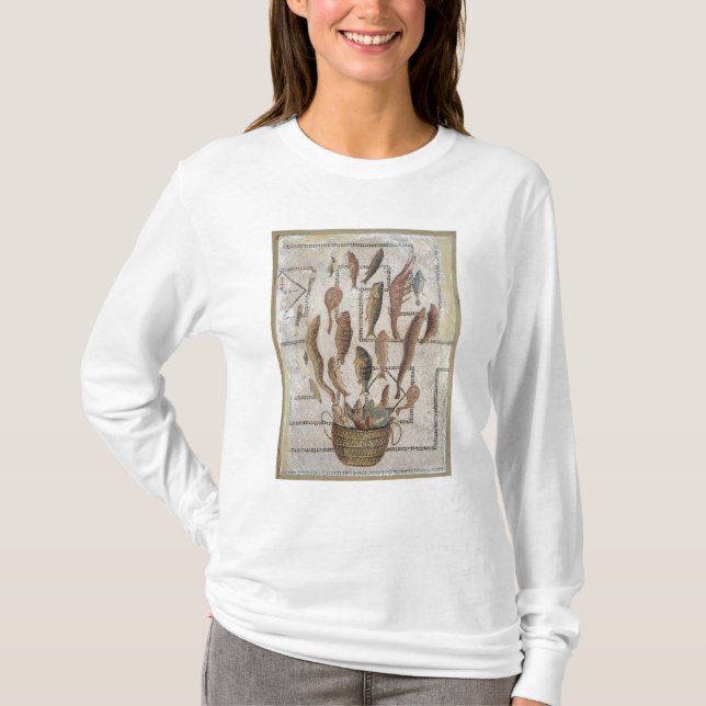 Camiseta Pavimento que representa los pescados que se (Anverso)