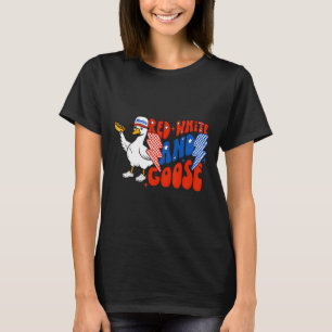 Camiseta Pavo caliente rojo blanco y feroz divertido 4 de j