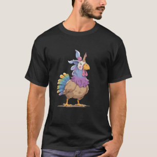 Camiseta Pavo con máscara de unicornio divertido Día de Acc