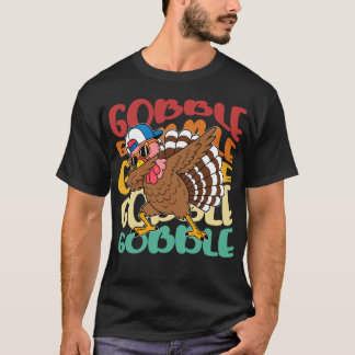 Camiseta Pavo Danzante Cool Día de Acción de Gracias