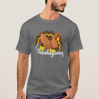 Camiseta pavo de acción de gracias divertido haciendo dab