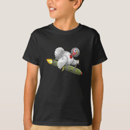 Camiseta Pavo de Acción de Gracias viaje al espacio