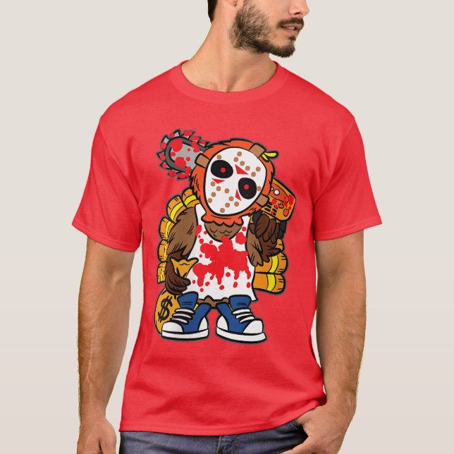 Camiseta Pavo de mujer Película de terror Día de Acción de  (Anverso)