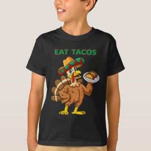Camiseta Pavo del Día de Acción de Gracias Come Tacos Sombr