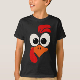 Camiseta Pavo Divertido Cara Día de Acción de Gracias Para