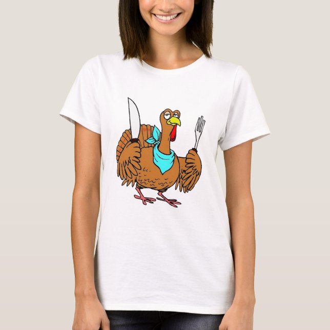 Camiseta Pavo divertido de Acción de Gracias (Anverso)