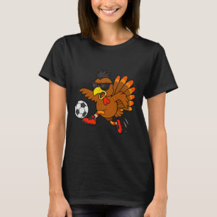 Camiseta Pavo Divertido Fútbol de Acción de Gracias Humor D