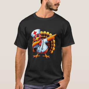 Camiseta Pavo haciendo dab Día de Acción de Gracias Pavo Dí