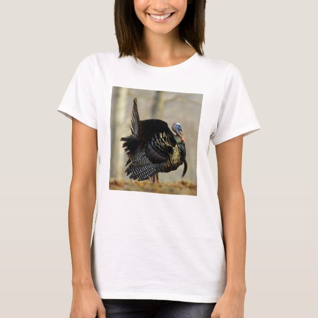 Camiseta Pavo macho pavoneándose, Illinois (Anverso)