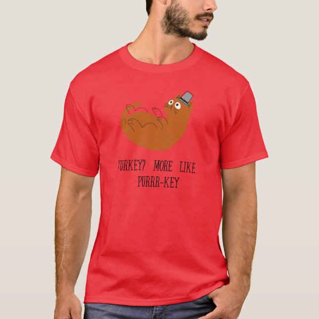 Camiseta Pavo Más Como Purrrkey (Anverso)
