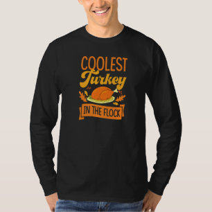 Camiseta Pavo Más Genial De La Bandada Acción De Gracias