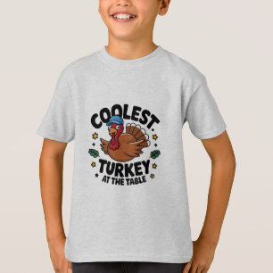 Camiseta Pavo Más Genial En La Mesa Cena De Acción De Graci