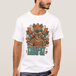 Camiseta Pavo Modo Activado Pavo Divertido De Acción De Gra