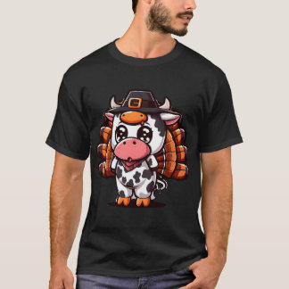 Camiseta Pavo Moo Divertido Día de Acción de Gracias