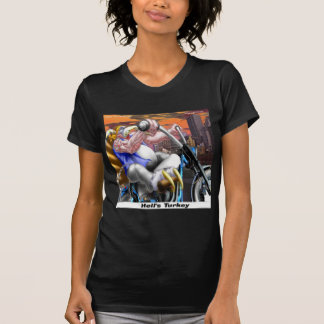 Camiseta Pavo Motociclista Divertido