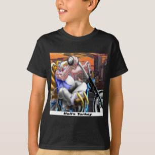 Camiseta Pavo Motociclista Divertido