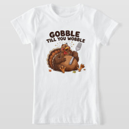 Camiseta Pavo que se tambalea al devorar