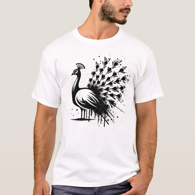 Camiseta Pavo real (Anverso)