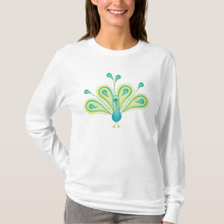 Camiseta pavo real