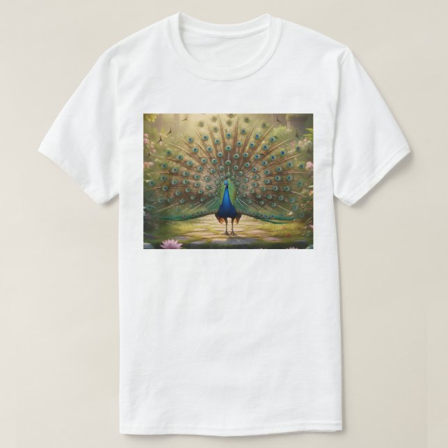 Camiseta Pavo real  (Diseño del anverso)