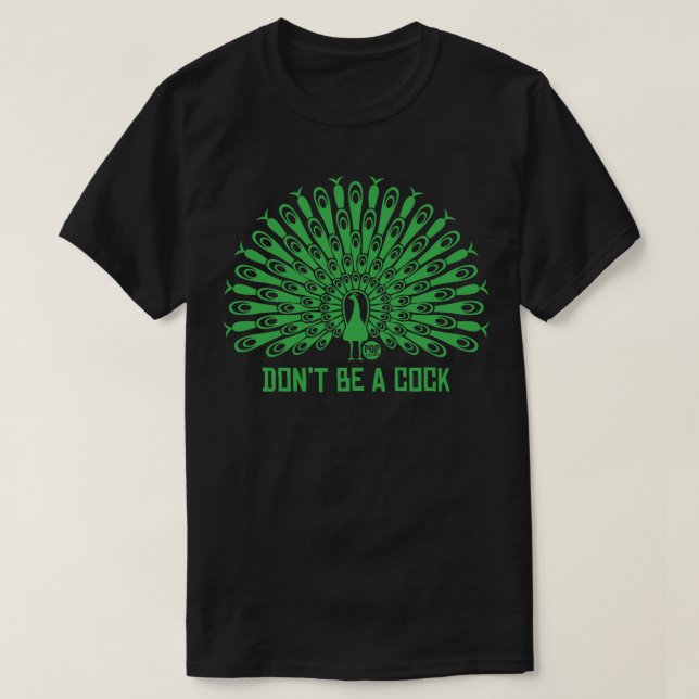 Camiseta pavo real (Diseño del anverso)