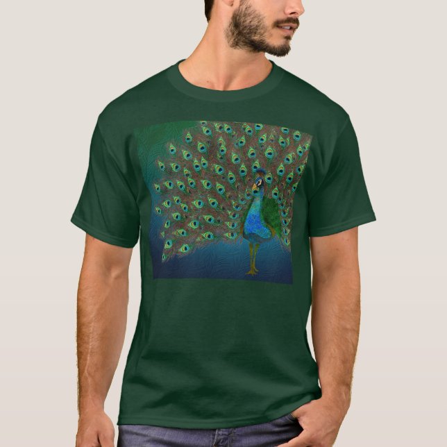 Camiseta Pavo real (Anverso)