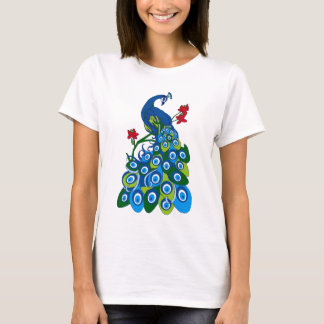 Camiseta pavo real