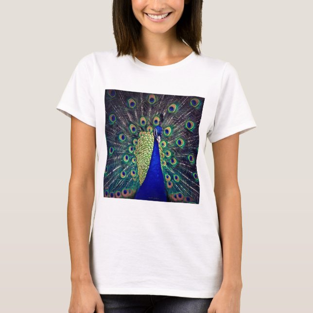 Camiseta Pavo Real Azul Cobalto (Anverso)