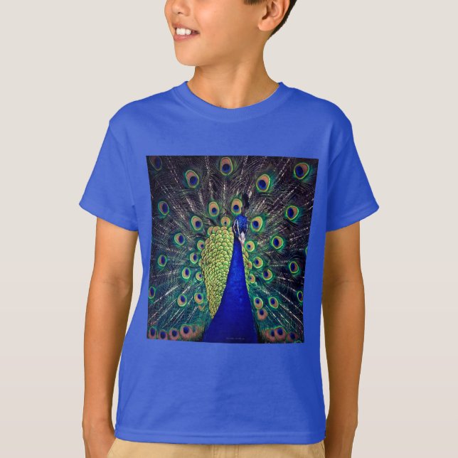 Camiseta Pavo Real Azul Cobalto (Anverso)