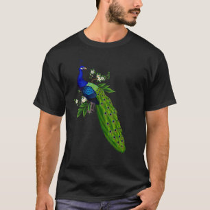 Camiseta Pavo Real Azul Lindo   Animales Aves Lindas   Gráf
