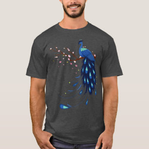 Camiseta Pavo Real de Pájaro Ornamental