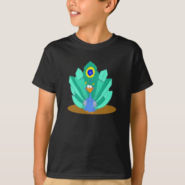 Camiseta Pavo real de Pili (Anverso)