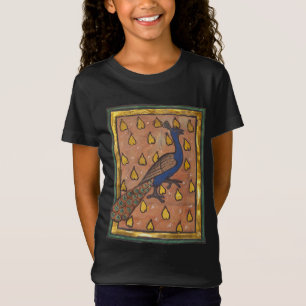 Camiseta Pavo real del bestiario medieval c. 1270