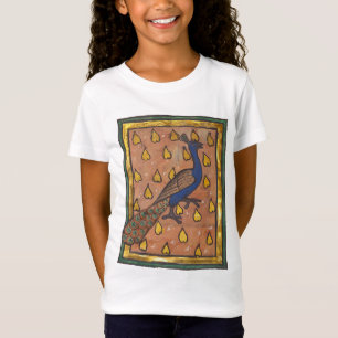 Camiseta Pavo real del bestiario medieval c. 1270