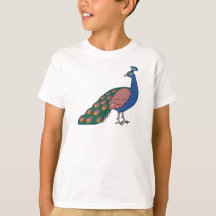 Pavo real humilde vívido