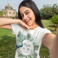Pavo Real Indio Tropical Floral Boda Novia a Ser