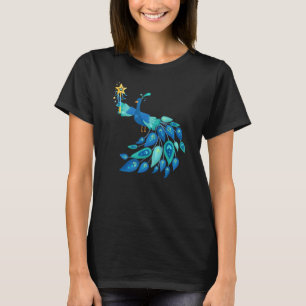 Camiseta Pavo real mágico hada Animales Aves Lindos Gráfico