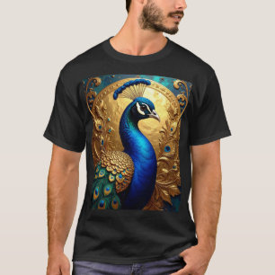 Camiseta Pavo Real Majestuoso – Plumaje Ornamentado en Marc