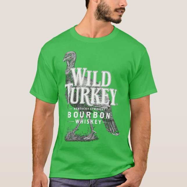 Camiseta Pavo Salvaje Retro BW (Anverso)
