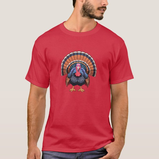 Camiseta Pavo silvestre Meleagris gallopavo (Anverso)