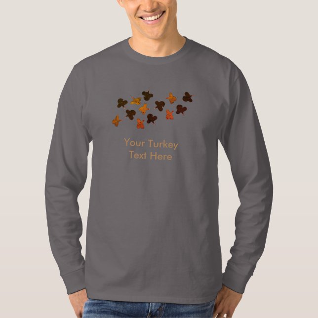 Camiseta Pavos voladores (Anverso)