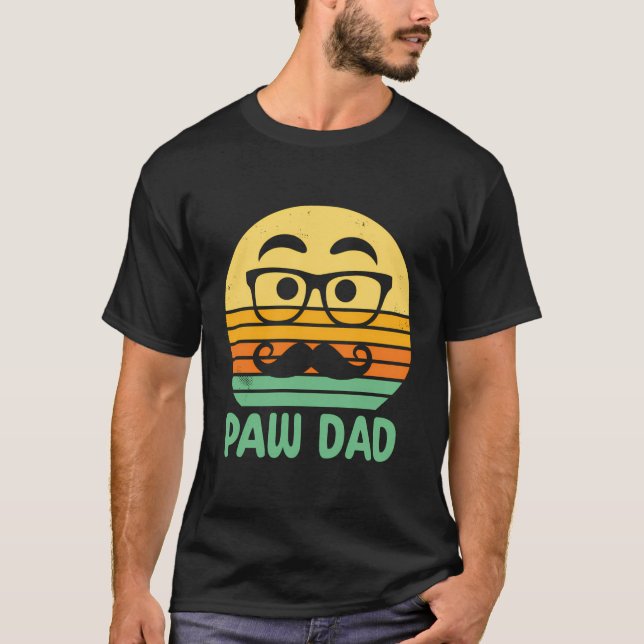 Camiseta Paw Dad Animal Lover Papi Mascotas (Anverso)